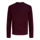 блуза,мъжки,пуловери,дамски,пуловери,jack,&,jones,milano,stitch,sweater,red,(bitter,chocolate,melange)