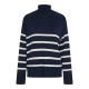 блуза,мъжки,пуловери,дамски,пуловери,pieces,sia,rollneck,knit,sweater,blue,(sky,captain,white)