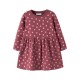 рокля,дамски,поли,и,рокли,name,it,davina,sweat,bru,long,sleeve,short,dress,pink,(wild,ginger,with,lilas,flower)