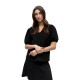дамски,блузи,object,andrea,v,neck,short,sleeve,blouse,black,(black)