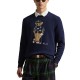 блуза,мъжки,пуловери,дамски,пуловери,polo,ralph,lauren,bear,performance,785a98039,sweater,blue,(refined,navy)