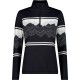 блуза,дамски,блузи,cmp,34l4216,half,zip,sweatshirt,black,(nero,bianco)