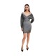 дънки,дамски,поли,и,рокли,karl,lagerfeld,jeans,a3w13012,long,sleeve,short,dress,grey,(monument)
