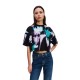 тениска,мъжки,тениски,дамски,тениски,karl,lagerfeld,jeans,a3w17044,cropped,short,sleeve,t,shirt,black,(floral,black)