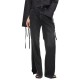 дънки,мъжки,панталони,дамски,панталони,karl,lagerfeld,jeans,b1w10072,split,high,waist,jeans,black,(washed,black)