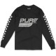 тениска,мъжки,тениски,дамски,тениски,pure,racer,checkers,basic,1,long,sleeve,t,shirt,black,(black)