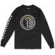 тениска,мъжки,тениски,дамски,тениски,pure,racer,circle,checkers,long,sleeve,t,shirt,black,(black)