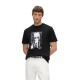 тениска,мъжки,тениски,дамски,тениски,karl,lagerfeld,jeans,kameo,short,sleeve,t,shirt,black,(black)