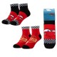 чорапи,мъжки,чорапи,дамски,чорапи,disney,cars,socks,2,pairs,red,(multicolor)