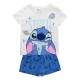 пижама,детски,пижами,cerdá,stitch,short,sleeve,pyjama,white,blue,(white)