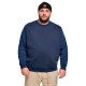 блуза,мъжки,пуловери,urban,classics,2,tone,fake,raglan,crew,sweatshirt,blue,(ocean,blue,dark,blue)