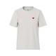 тениска,мъжки,тениски,дамски,тениски,pieces,mila,heart,short,sleeve,t,shirt,white,(cloud,dancer,emb,red,heart)