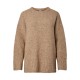 блуза,мъжки,пуловери,дамски,пуловери,pieces,tina,sweater,beige,brown,(greige,melange)