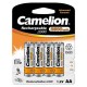 батерии,camelion,ni,mh,aa,2500mah,rechargeable,battery,4,units,clear,(silver,green)