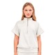 блуза,дамски,блузи,gisela,double,soft,touch,half,zip,sweatshirt,beige,(beige)