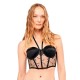дамско,бельо,дамски,бикини,и,танкини,gisela,embroidered,tulle&satin,bustier,bra,black,(black)
