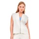 потник,дамски,жилетки,gisela,front,zip,sport,double,soft,vest,beige,(beige)