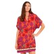дамски,пижами,gisela,lightweight,tropical,floral,print,short,sleeve,nightgown,orange,(printed)