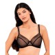 дамско,бельо,дамски,бикини,и,танкини,gisela,underwire,armpit,slimming,capacity,monogram,jacquard,bra,black,(black)