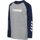 тениска,мъжки,тениски,дамски,тениски,hummel,logo,long,sleeve,t,shirt,grey,(grey,melange,dress,blue)