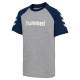 тениска,мъжки,тениски,дамски,тениски,hummel,logo,short,sleeve,t,shirt,grey,(glacier,grey)