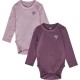детски,облекла,за,момичета,hummel,mini,long,sleeve,body,2,units,purple,(evening,primrose)
