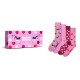 чорапи,мъжки,чорапи,дамски,чорапи,happy,socks,pink,gift,set,crew,socks,4,pairs,pink,(pink)