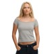 фланелка,с,къс,ръкав,дамски,топове,superdry,bardot,off,shoulder,short,sleeve,top,grey,(grey,marl)