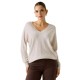 блуза,мъжки,пуловери,дамски,пуловери,guess,w6rr64z3pk0,v,neck,sweater,white,(wind,cloud,heather)