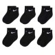 чорапи,мъжки,чорапи,дамски,чорапи,nike,swoosh,ankle,socks,6,pairs,black,(black)