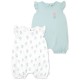 детски,облекла,за,момичета,huggies,clothes,1z3305,romper,2,units,green,white,(milky,green)