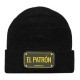 шапка,всички,шапки,john,hatter,&,co,rubber,el,patron,beanie,black,(black)