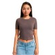 фланелка,с,къс,ръкав,дамски,топове,def,dflts208,short,sleeve,top,brown,(pavement)