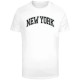 тениска,мъжки,тениски,дамски,тениски,mister,tee,new,york,wording,short,sleeve,t,shirt,white,(white)