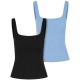 потник,дамски,топове,urban,classics,tb7513a,sleeveless,top,2,units,blue,black,(black,powder,blue)