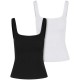 потник,дамски,топове,urban,classics,tb7513a,sleeveless,top,2,units,white,black,(black,white)