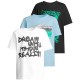 тениска,мъжки,тениски,дамски,тениски,urban,classics,teddy,&,car,&,graffiti,short,sleeve,t,shirt,3,units,multicolor,(black,white,baltic,blue)