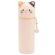 ученически,принадлежности,nici,angy,2,in,1,silicone,cat,18.5,cm,pencil,case,beige,(multicolor)
