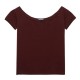 фланелка,с,къс,ръкав,дамски,топове,superdry,bardot,off,shoulder,short,sleeve,top,red,(port,red)