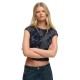 фланелка,с,къс,ръкав,дамски,топове,superdry,flocked,mesh,short,sleeve,top,blue,(midnight,blue)
