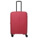 куфари,travelite,air,stripe,4w,m,expandable,trolley,bag,red,(red)