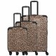 куфари,travelite,cruise,4w,l,m,s,trolley,bag,brown,(leopard)