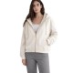 блуза,дамски,блузи,balmohk,30000802,oversized,full,zip,sweatshirt,beige,(ecru)