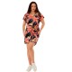 рокля,дамски,поли,и,рокли,fundango,palmetta,short,sleeve,dress,multicolor,(dreamy,meadow)