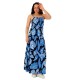 рокля,дамски,поли,и,рокли,fundango,paradise,maxi,sleeveless,dress,blue,(indigo)