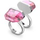 бижутерия,swarovski,5628502,ring,pink,(silver,pink)