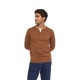 блуза,мъжки,пуловери,дамски,пуловери,salsa,jeans,henley,regular,fit,sweater,brown,(light,brown)