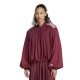 блуза,дамски,блузи,adidas,originals,satin,pleated,full,zip,sweatshirt,purple,(shadow,red)