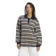 блуза,с,яка,дамски,блузи,adidas,originals,striped,knitted,polo,full,zip,sweatshirt,brown,(khaki,three)