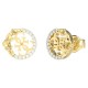 бижутерия,guess,4,love,4g,flowers,studs,earrings,golden,(gold)
